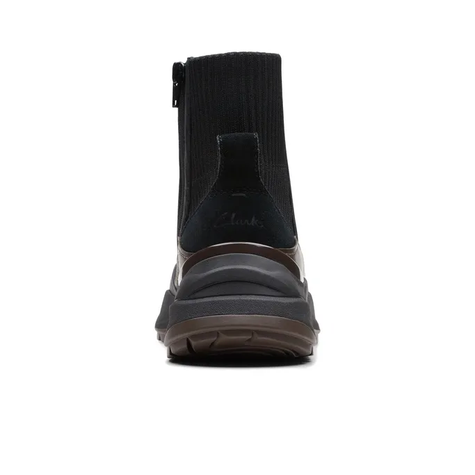Clarks Lightweight Series Mid Top Casual Shoes Women's Black-2