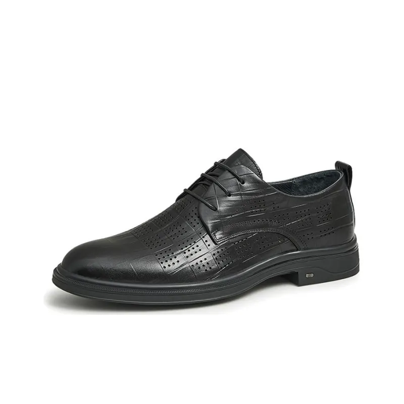 TATA Dress Shoes Men Low Top Solid Color-6