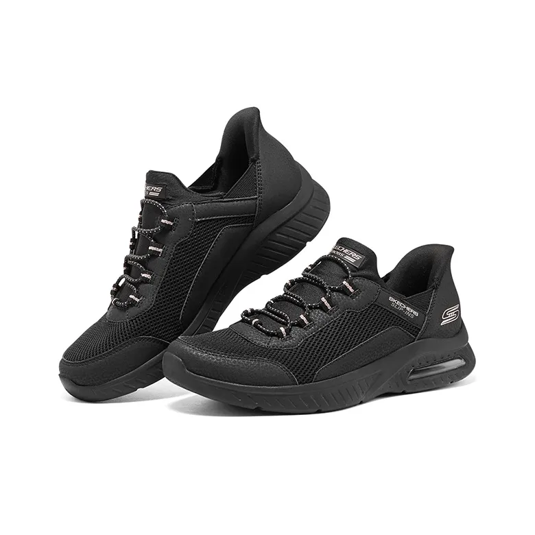 Skechers DREAMY LITES Non slip Lightweight Low Top Casual Shoes Women's Black-3