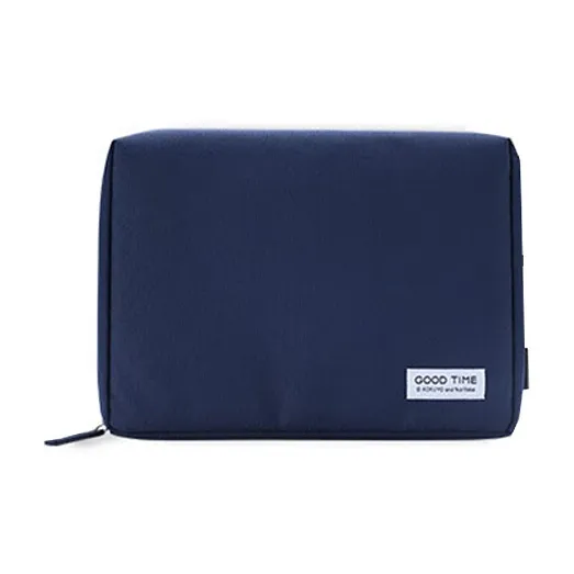 KOKUYO ×Noritake Collaboration Nylon Flat Pack Storage Bag Unisex Dark Blue/White-1