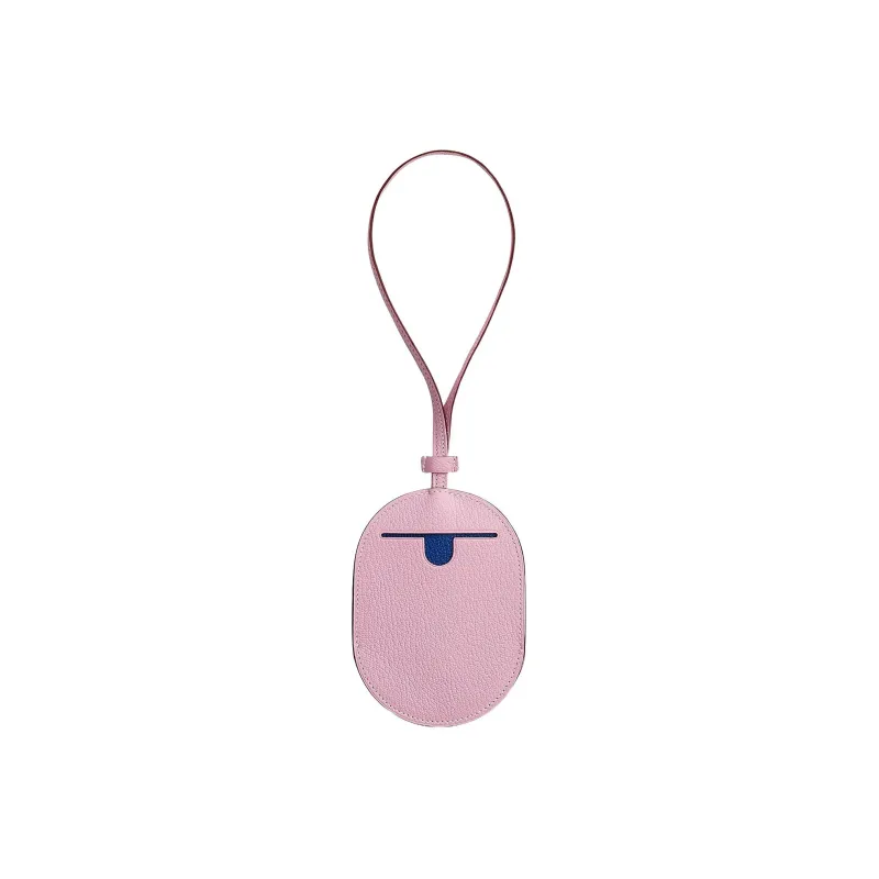 HERMES In The Loop Mysore Goat Skin Keychain Bag Accessory Women's Forest Purple/Electric Blue/Orange Red-1