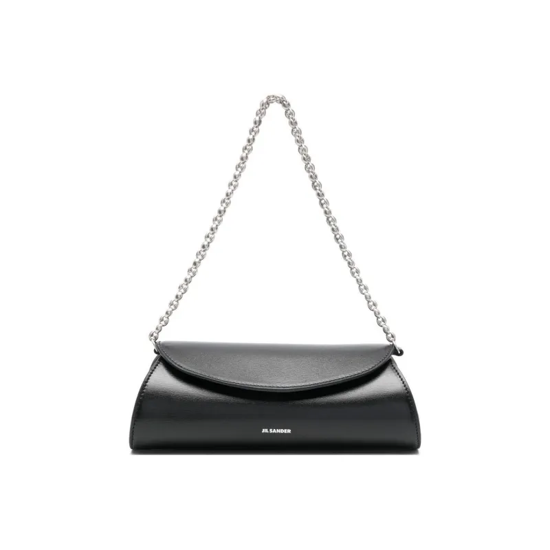JIL SANDER Cow Leather Handbag Shoulder Bag Regular Women's Black-0