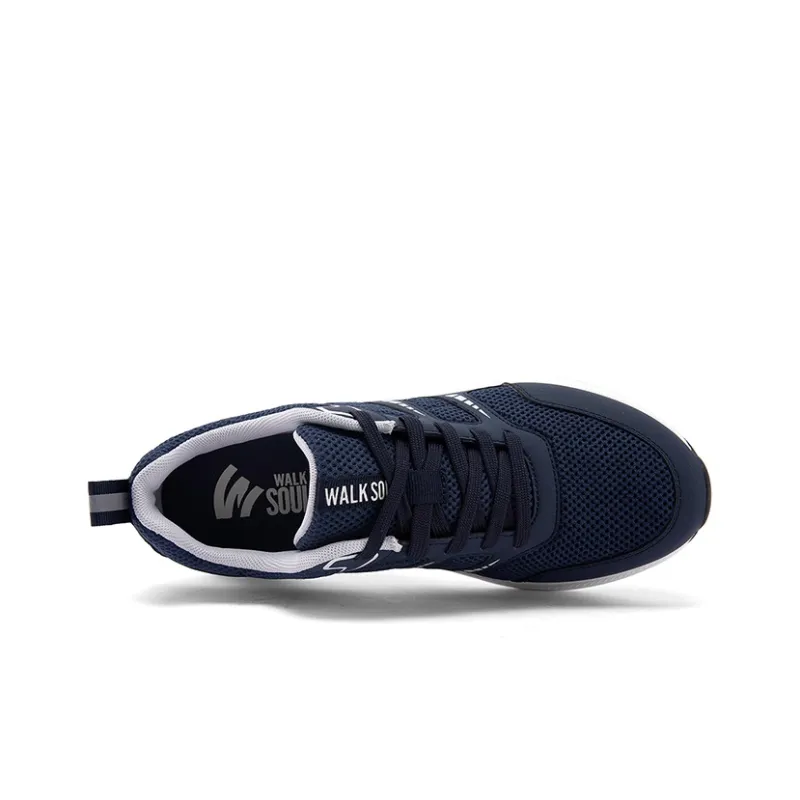 WALK SOUL Non-slip Wear-resistant Shock Absorption Low-Top Running Shoes Men's Black-22