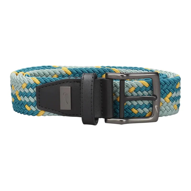 Nike Logo Emblem Pin Buckle Leather Belts Men's Multicolor Width: 3.8cm-0