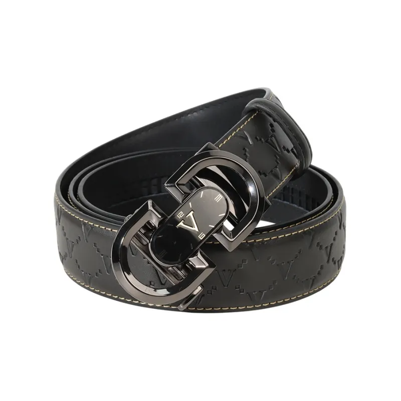 NINE NAIL Cow Leather Genuine Leather Men's Belt Men's Width 3.5cm-0