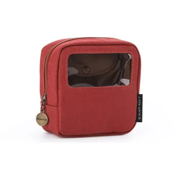 KOKUYO Canvas Bag, Makeup Bag, Planner Bag, Storage Bag Unisex Beige/Dark Brown/Green/Red