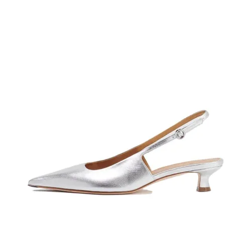 Aeyde Catrina 35mm Metallic-leather Pumps