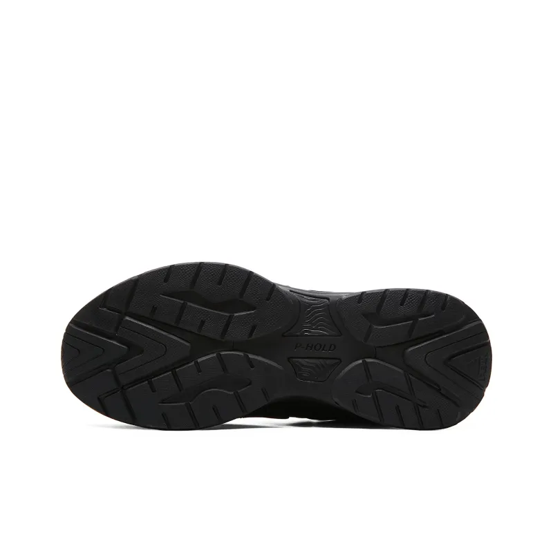 PEAK Star Stone Skateboard Shoes Men High Top Black-5
