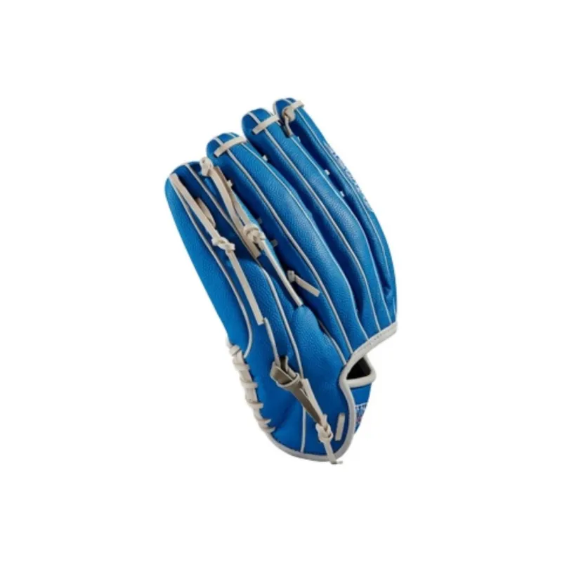 Wilson Baseball Gloves Pitching Glove Top Grain Cow Leather 12.25 Inches Unisex Blue-4