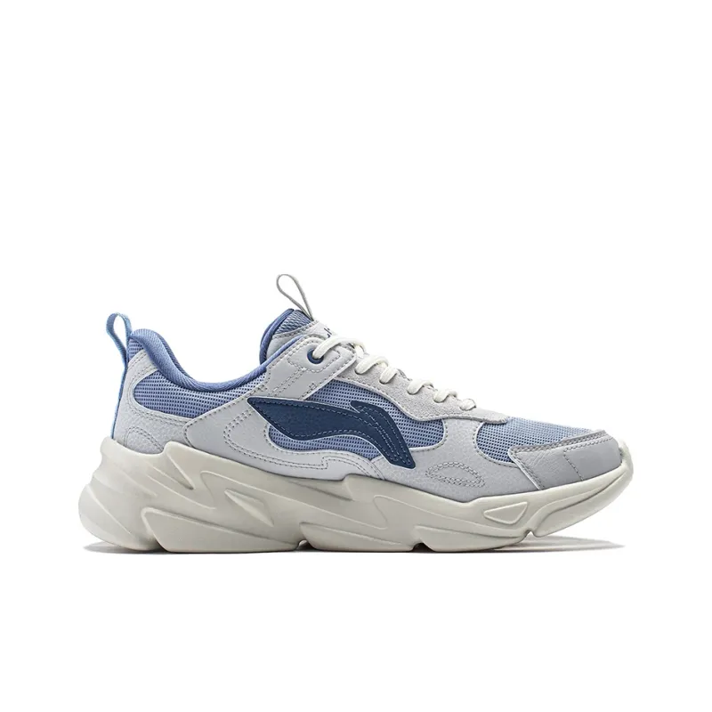 LiNing Stream Fireflies Abrasion Resistant Breathable Low Top Casual Shoes Men's Light Lime/Light Gray Blue-1