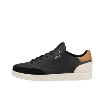 Ecco Anti Slip Wear Resistant Low Top Casual Shoes Women's Black