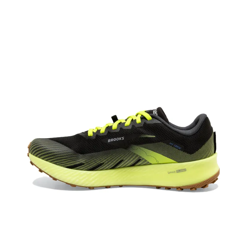 Brooks Catamount Shock Absorbers With Slip Resistant Features Low Top Running Shoes Men's Black Green-0