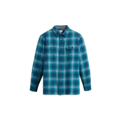 Levis Shirts Men Blue