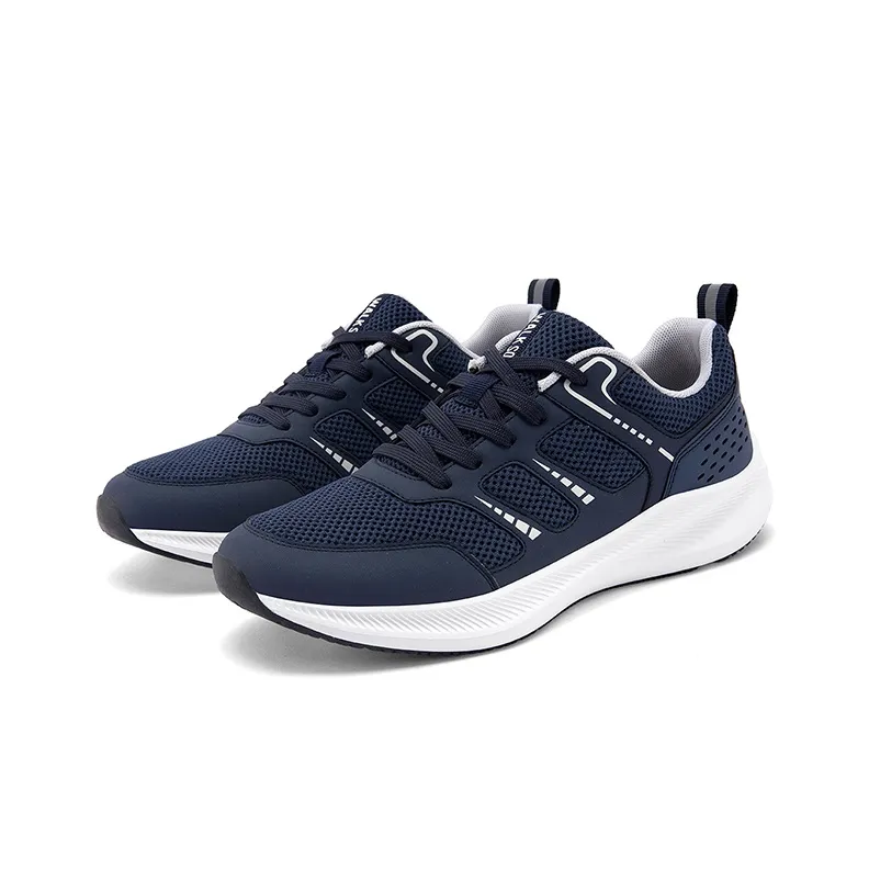 WALK SOUL Non-slip Wear-resistant Shock Absorption Low-Top Running Shoes Men's Black-24