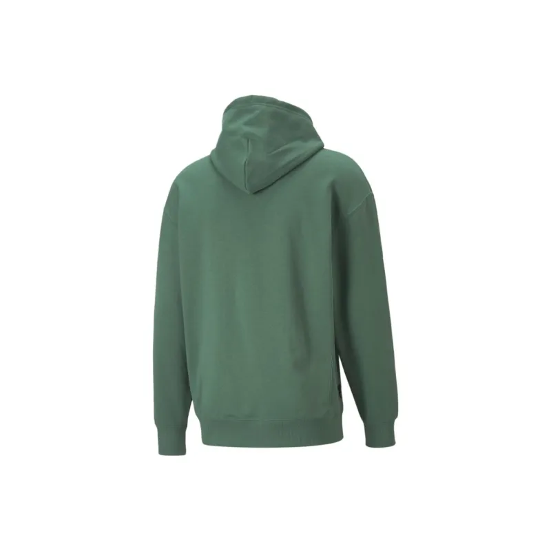 PUMA Downtown Graphic Sweatshirt Men's Green-1