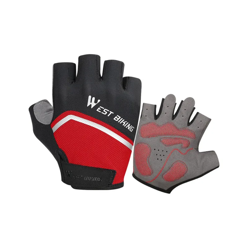 WEST BIKING Riding Equipment Cycling Glove Unisex Nylon PU Polyamide Elastane-4