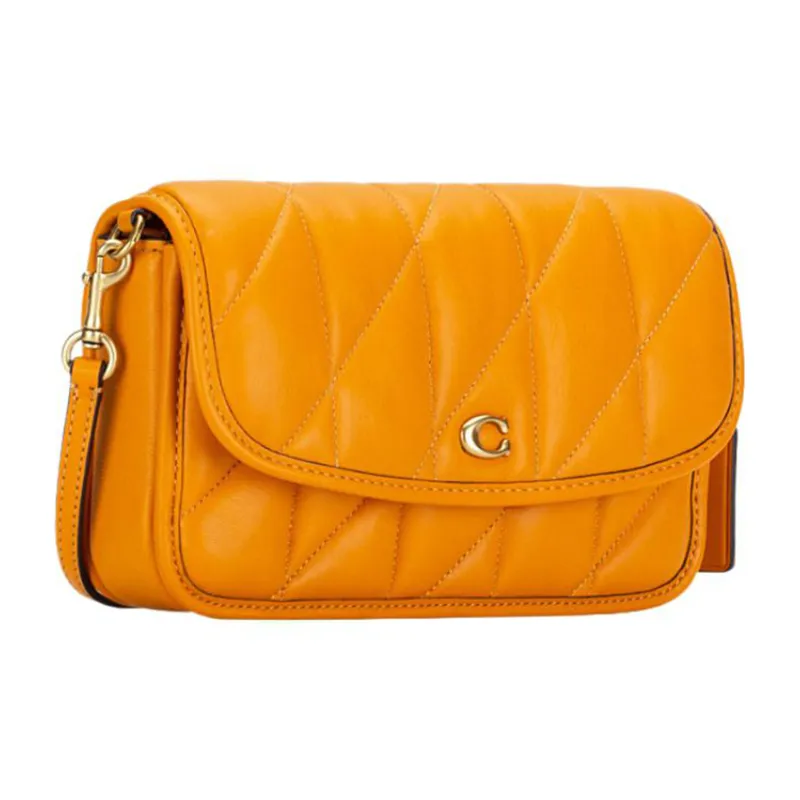COACH Hayden Leather Pillow Bag Shoulder Bag Women's Orange-1