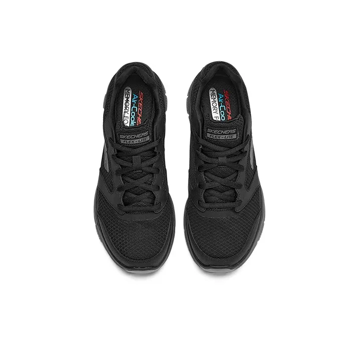 Skechers Flex Advantage 4.0 Cushioned Wear Resistant Breathable Low Top Casual Shoes Men's Black-3