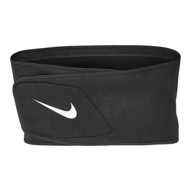 Nike Back Support Braces Breathable Protective Compression Warm Black Polyester Nylon Men's-6