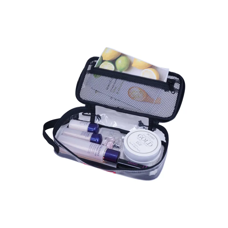 Rough Enough PVC Makeup Bag, Toiletry Bag Medium Size Unisex Transparent-3