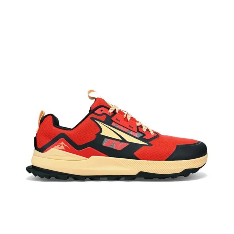 Altra Lone Peak 7 Cushioning Wear-Resistant Low-Top Running Shoes Men's Red Yellow Black-1