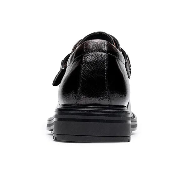 LAORENTOU Men's Casual Shoes Men Low Top Black/Brown-8