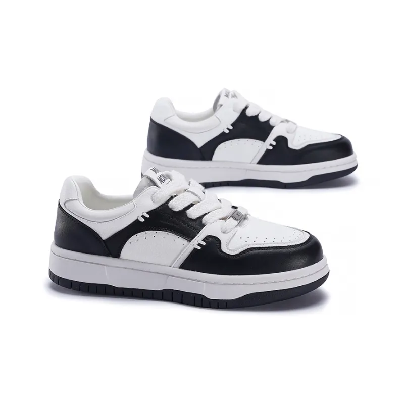 MALEMONKEY Anti-Slip Wear-Resistant Low-Top Skateboard Shoes Women's Ecru-8