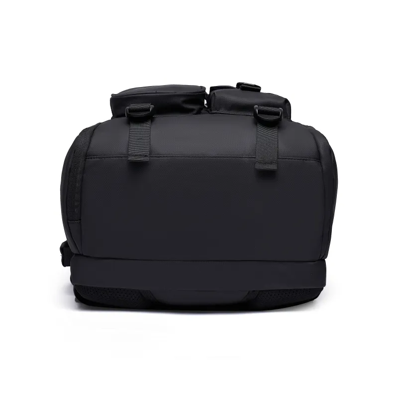 TANGCOOL Oxford Backpack Unisex Black/White-5