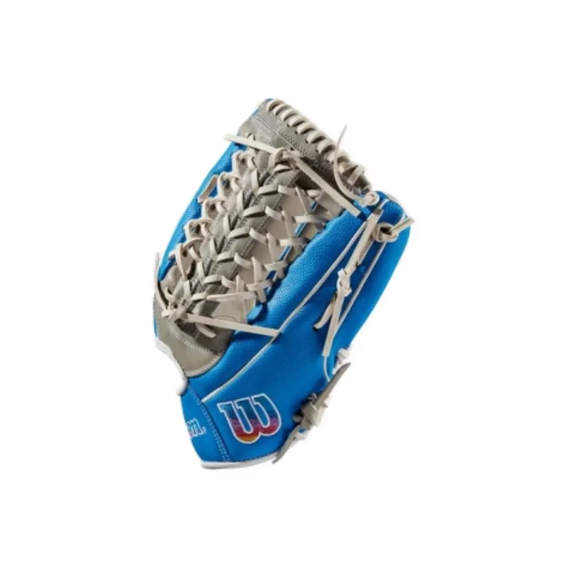 Wilson Baseball Gloves Pitching Glove Top Grain Cow Leather 12.25 Inches Unisex Blue-3