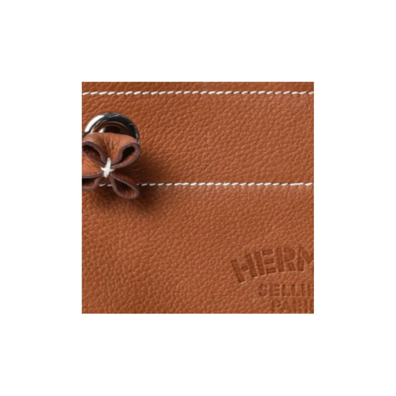 HERMES Aline FAUVE Leather Crossbody Bag Shoulder Bag Women's Brown-2