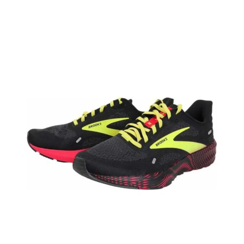 Brooks Launch 9 Balance Warm Low Top Casual Running Shoes Men's Black Pink-2