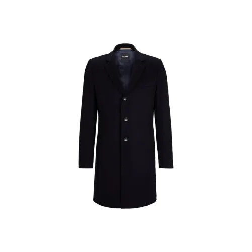 HUGO BOSS Coats Men Black