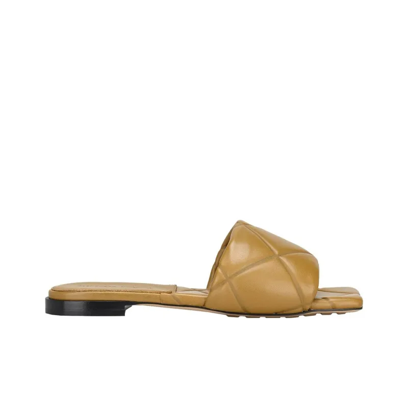 Bottega Veneta Lido Quiet Slide Slippers Women's Earth Yellow-1