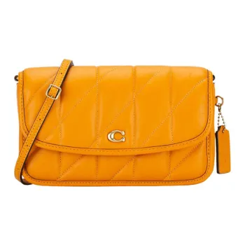 COACH Hayden Leather Pillow Bag Shoulder Bag Women's Orange