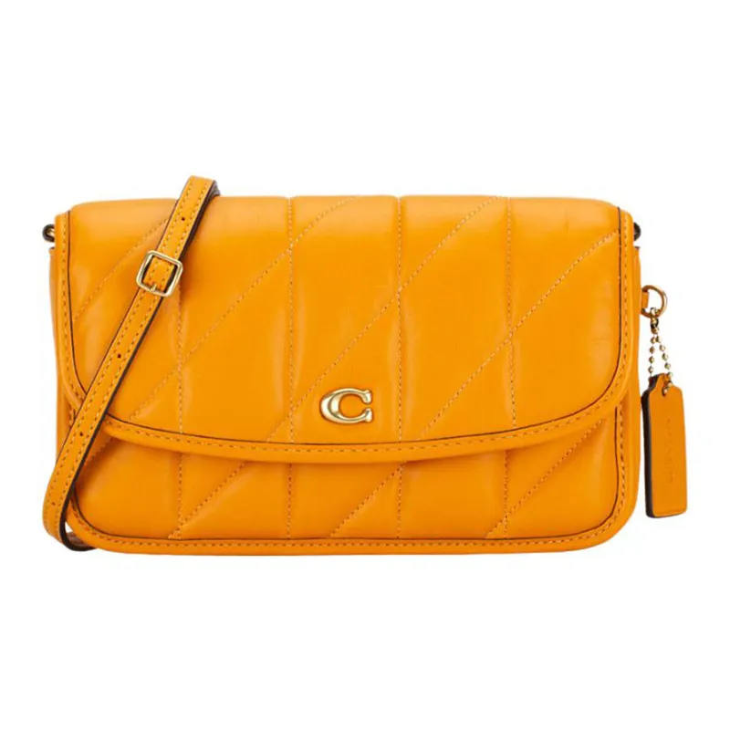 COACH Hayden Leather Pillow Bag Shoulder Bag Women's Orange-0