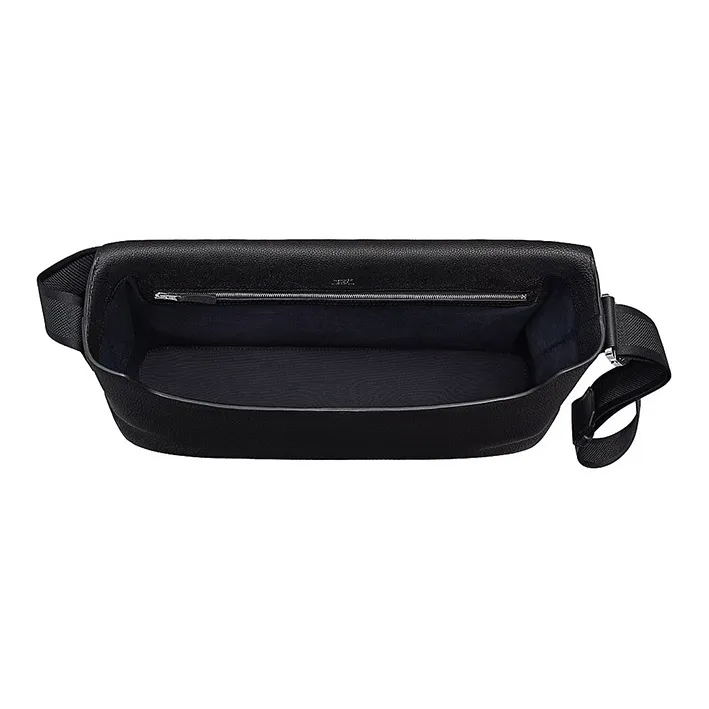 HERMES Citynews Togo With Sombrero II Calfskin Messenger Bag Shoulder Bag Men's Black-2