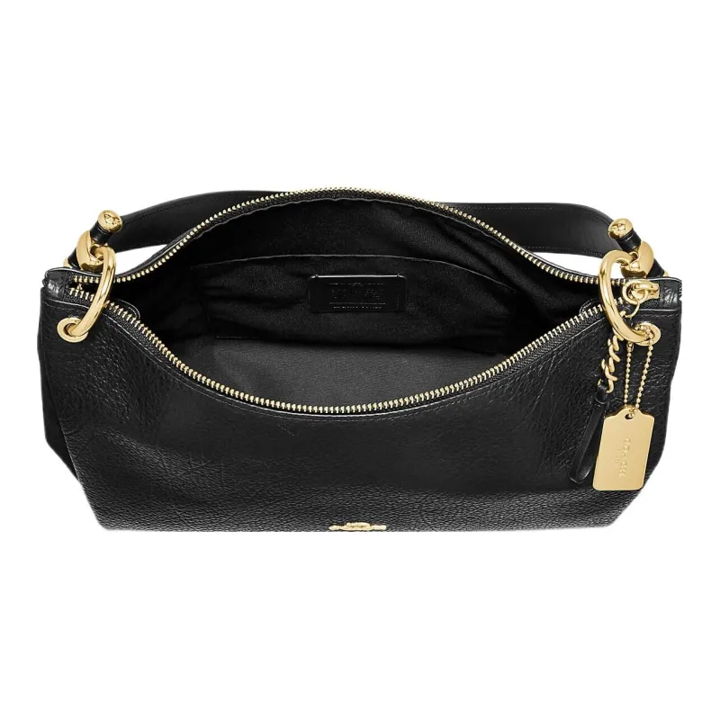 COACH Mia Leather Suede Bonded Portable Crossbody Bag Shoulder Bag Women's Black-1
