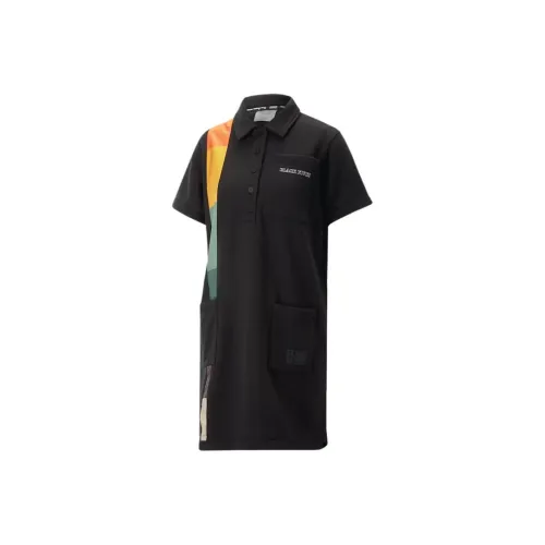 Black Fives X PUMA Work It Short-Sleeved Dresses Women's Black