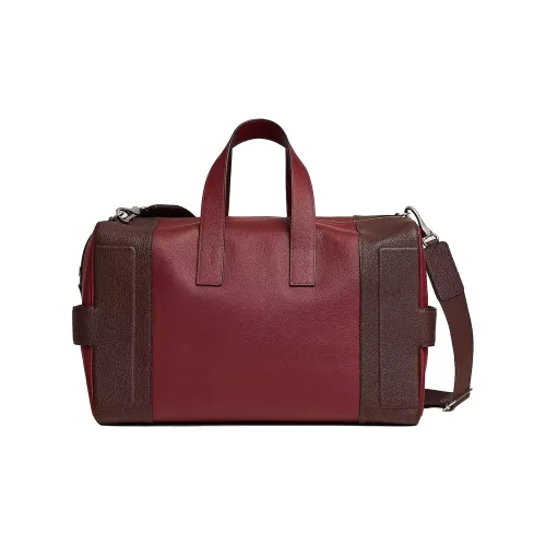 HERMES Evercolor With Togo Calfskin Travel Bags Shoulder Bag Crossbody Bag Handbag Regular Men's Hermes Red