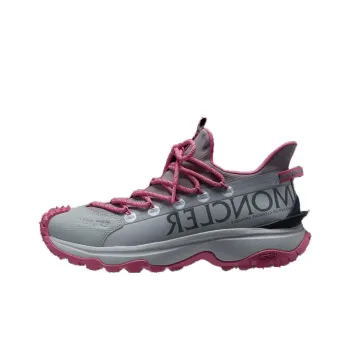 Moncler Low Top Casual Shoes Women's Gray Pink