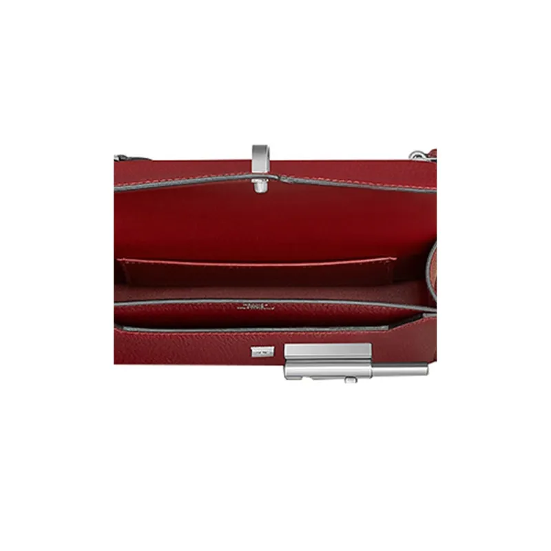 HERMES Verrou Mysore Goat Skin With Canvas Handgun Bag Shoulder Bag Crossbody Bag Regular Women's 55 Hermes Red-4