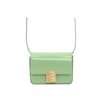 GIVENCHY 4G Calfskin Shoulder Bag Crossbody Bag Small Size Women's Green