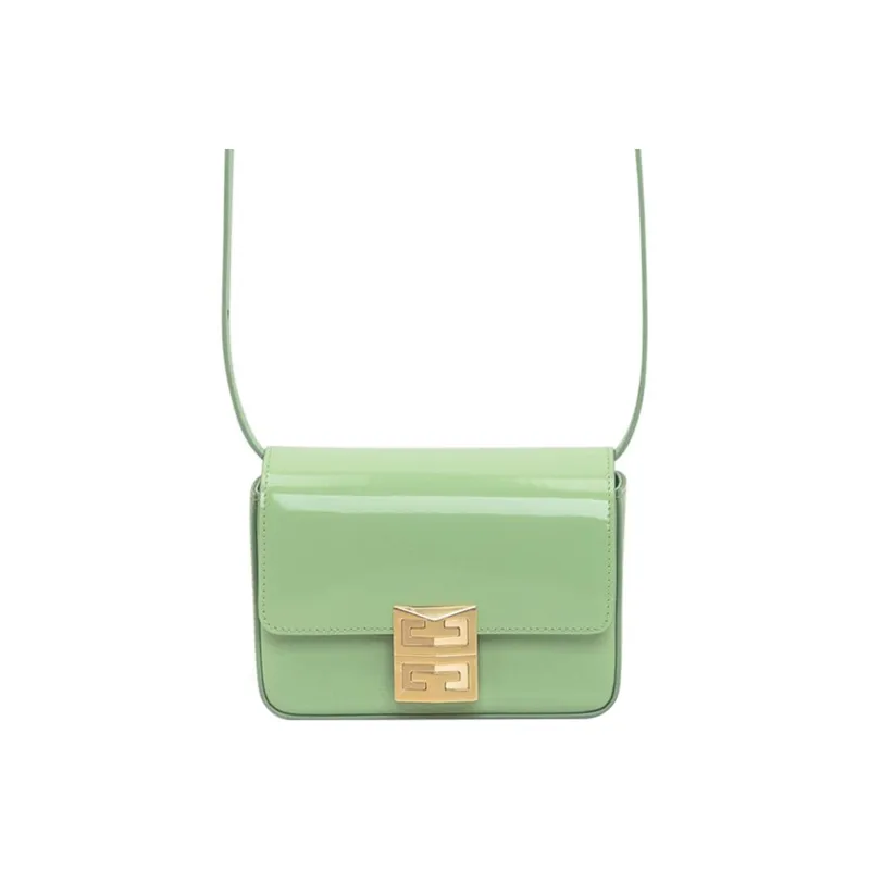 GIVENCHY 4G Calfskin Shoulder Bag Crossbody Bag Small Size Women's Green-0