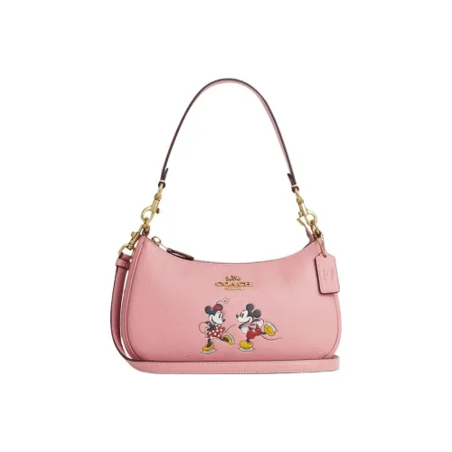COACH Teri Cow Leather Shoulder Bag Crossbody Bag Women's Pink