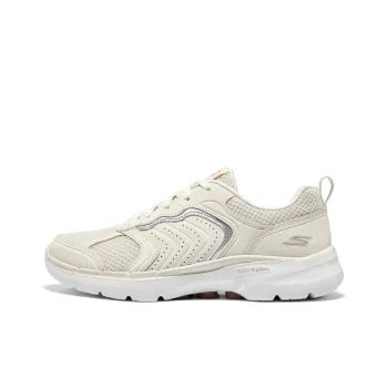 Skechers Go Walk 6 Anti Slip Wear Resistant Low Top Running Shoes Women's White