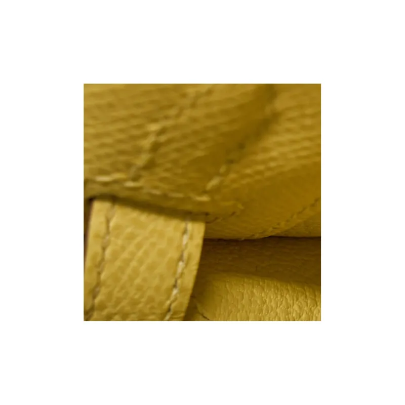 HERMES Kelly Epsom Leather Kelly Bag Handbags Women's Chick Yellow-5