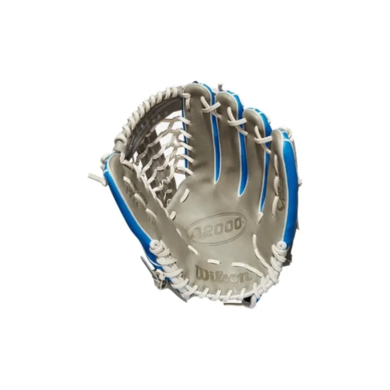 Wilson Baseball Gloves Pitching Glove Top Grain Cow Leather 12.25 Inches Unisex Blue-1