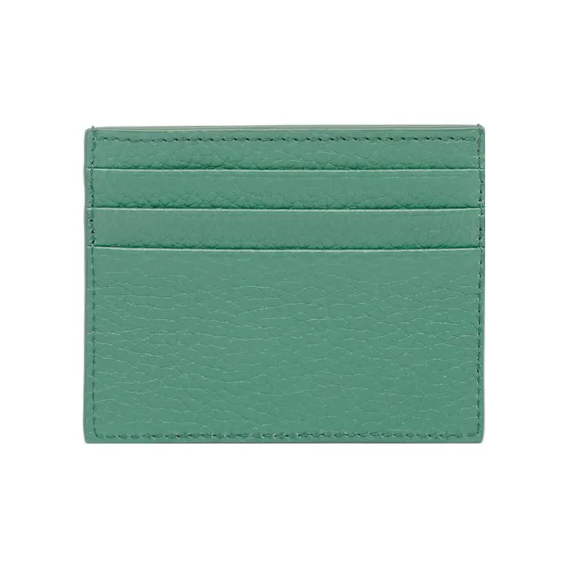 PRADA Saffiano Leather Card Holder Women's Sage Green-1