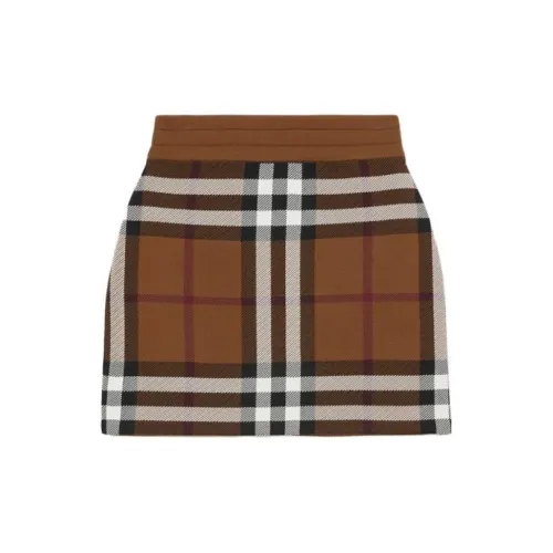 Burberry Casual Short Skirts Women's Brown