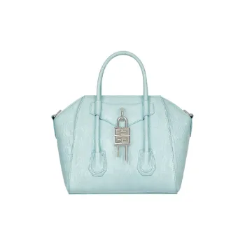 GIVENCHY Antigona Leather Handbag Shoulder Bag Crossbody Bag Mini Women's Sky Blue